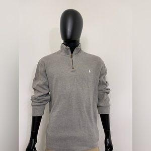 Polo Ralph Lauren Grey Half Zip Sweater Men’s Size XL